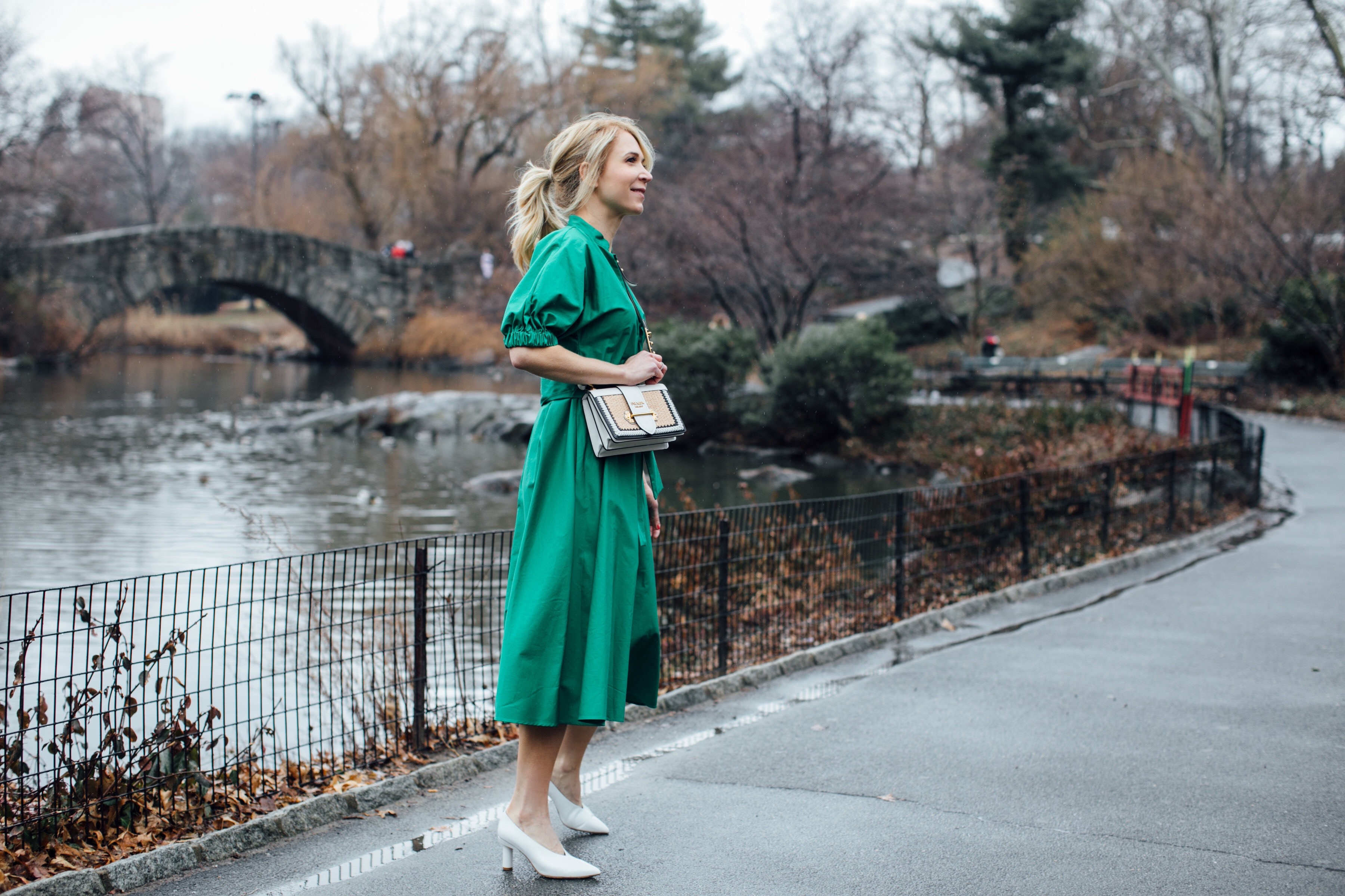 zara green dress 2018