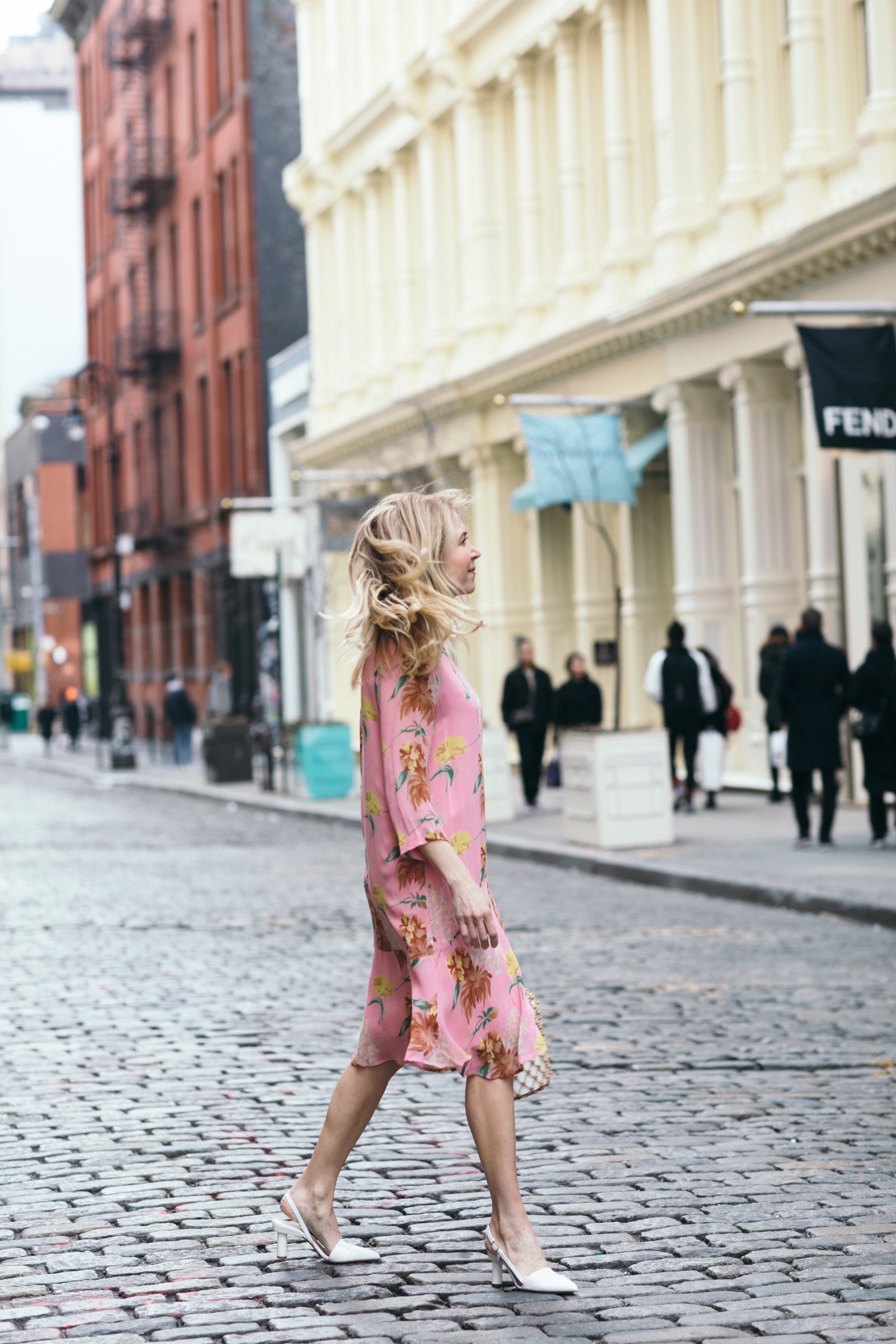 Pink Spring Ganni Dress | About The Outfits