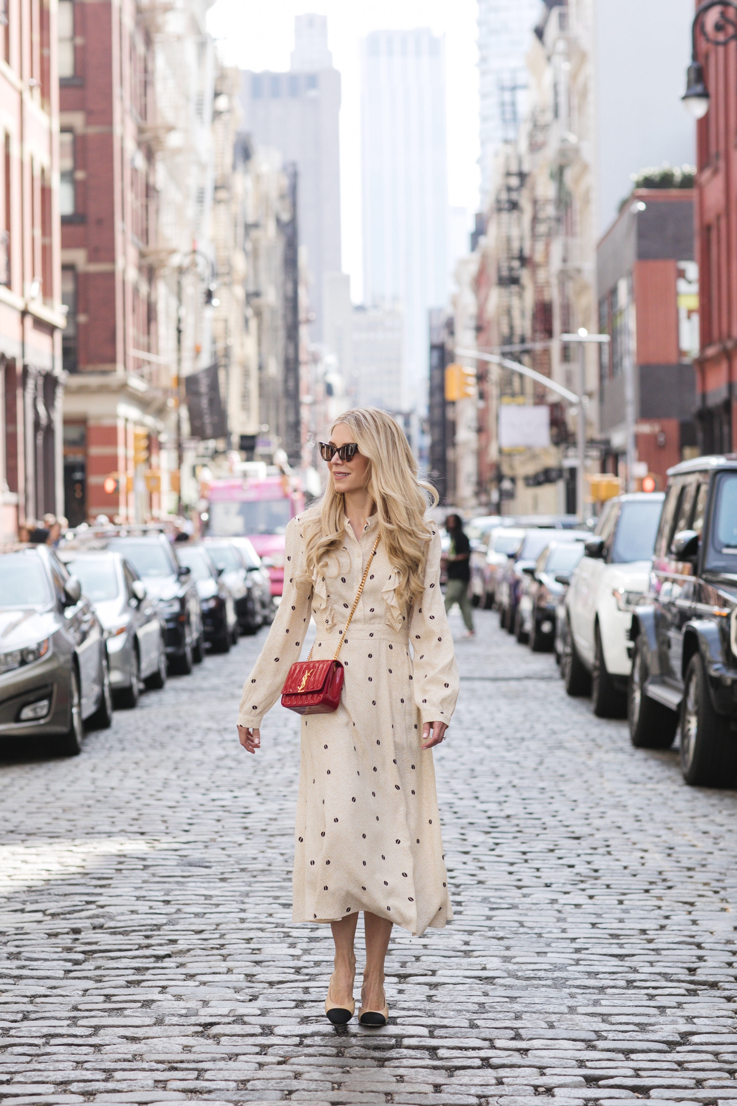 & Other Stories coffee bean dress, Saint Laurent Vicky bag, www.abouttheoutfits.com, About the Outfits, Laura Bonner