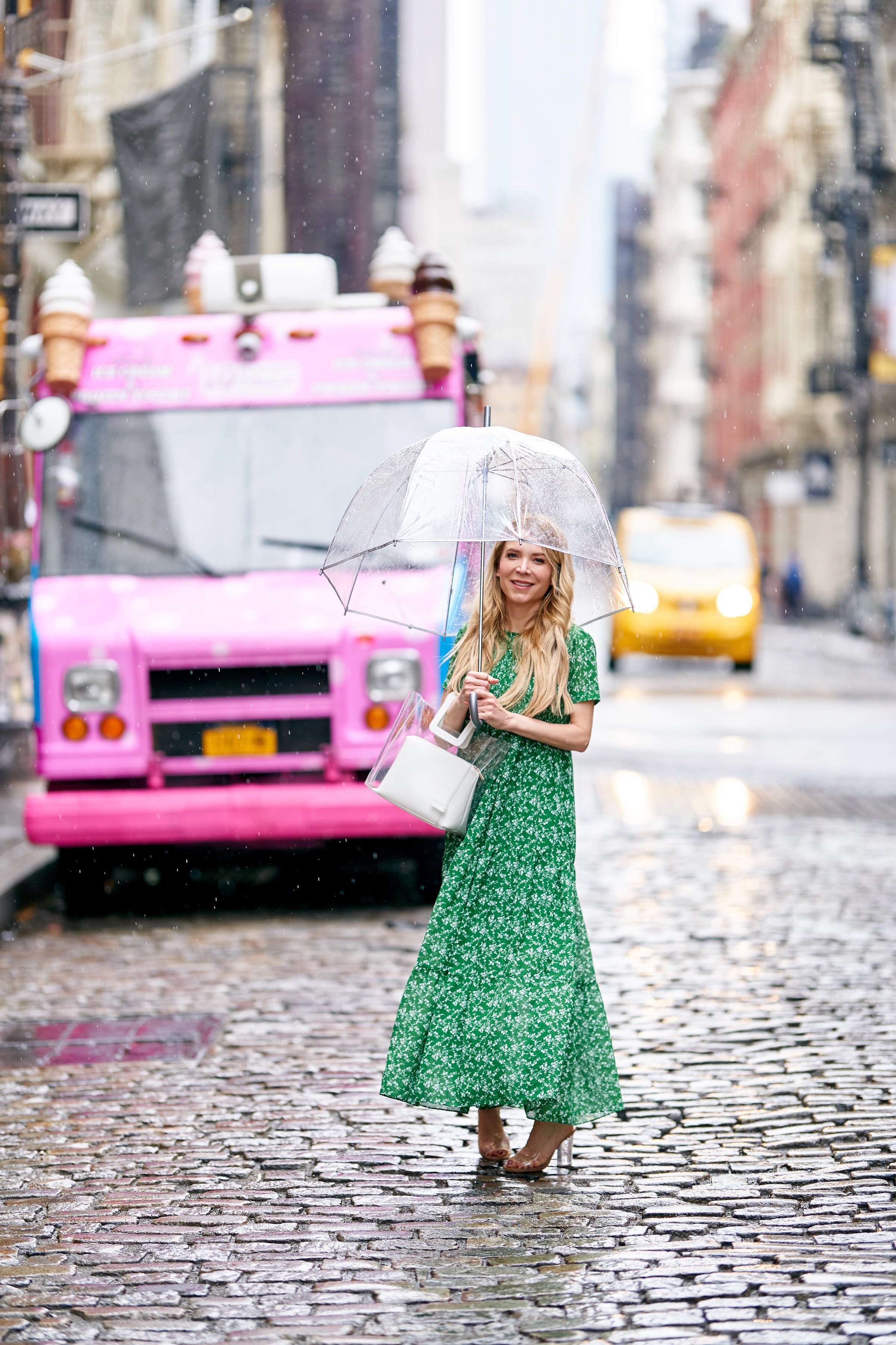 About the Outfits, Laura Bonner, www.abouttheoutfits.com, Green maxi dress