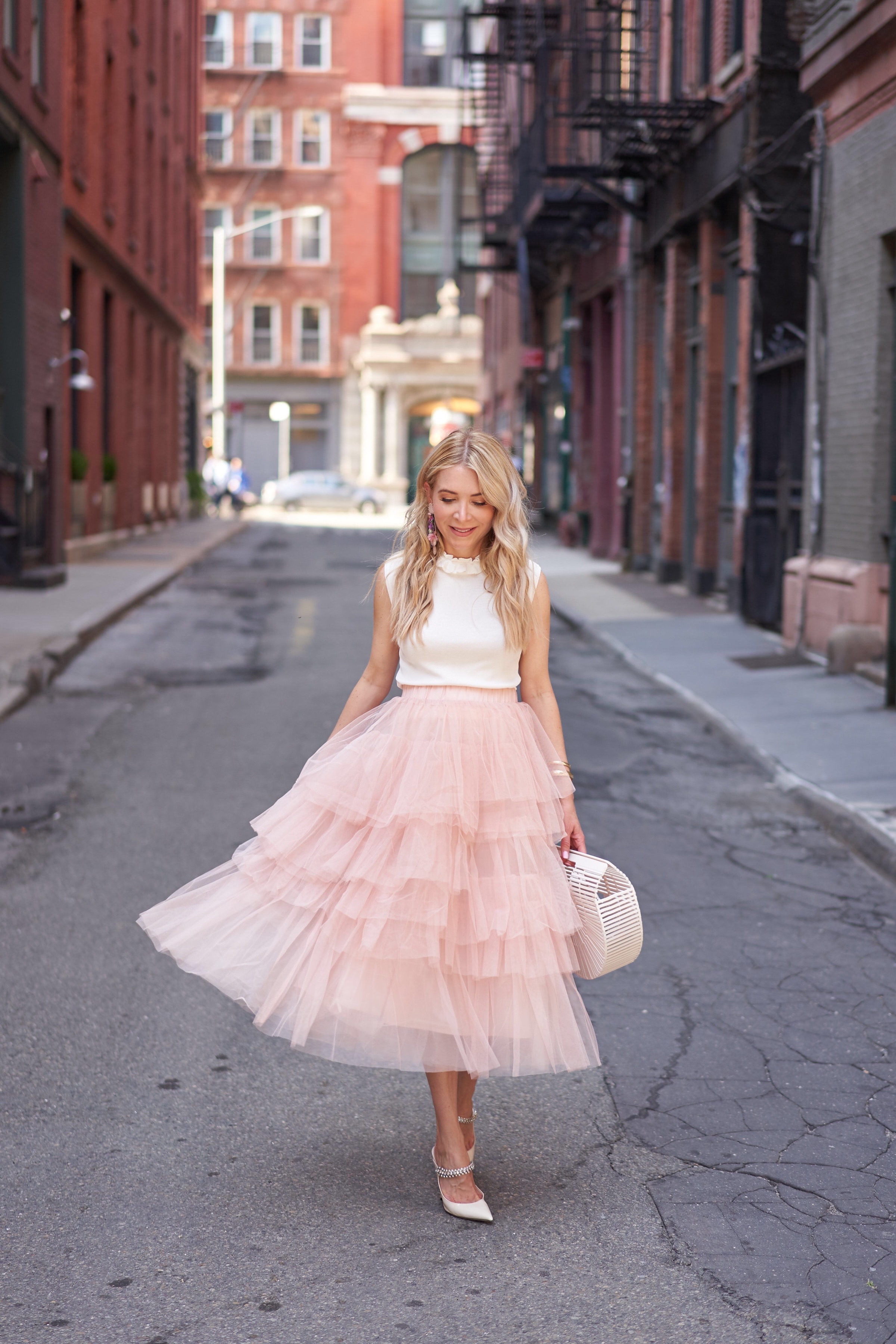 Christian Dior Red Tulle Overlay Gathered Midi Skirt M Dior  TLC