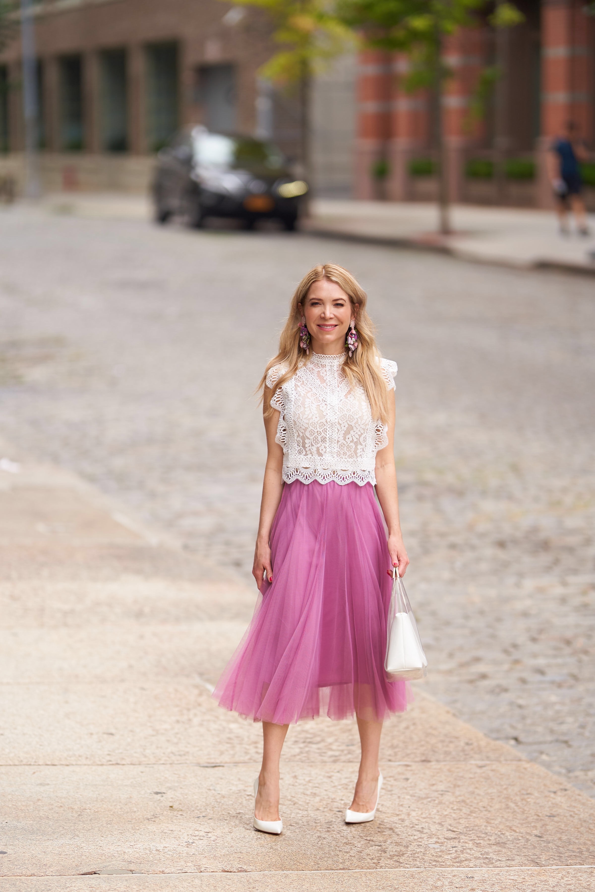 Chicwish pink clearance tulle skirt