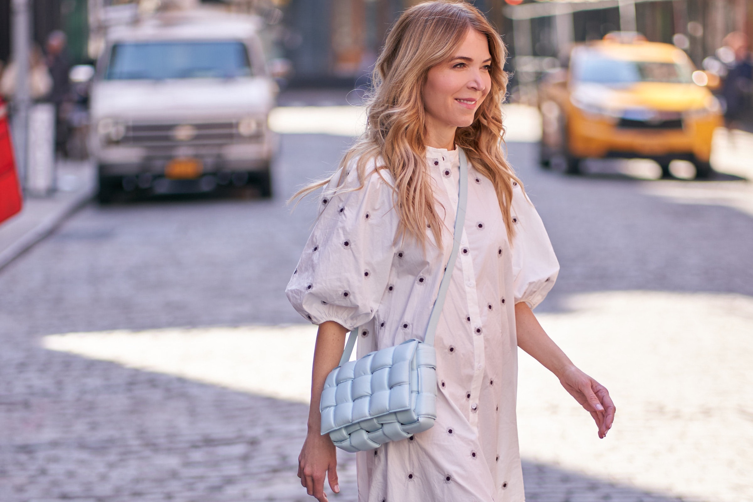 An Airy Spring Dress, My New Bottega Cassette, and Seasonal