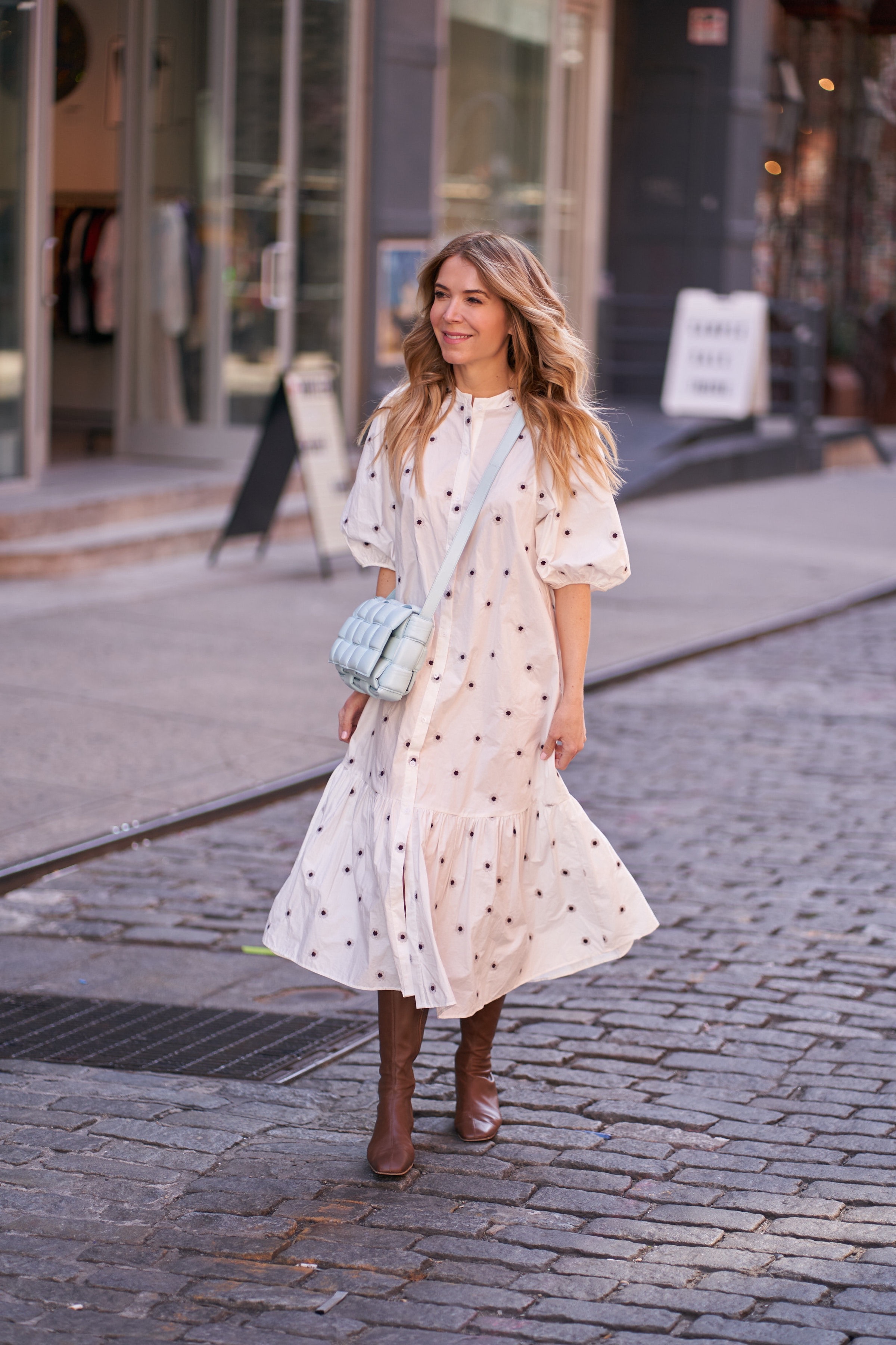 An Airy Spring Dress, My New Bottega Cassette, and Seasonal